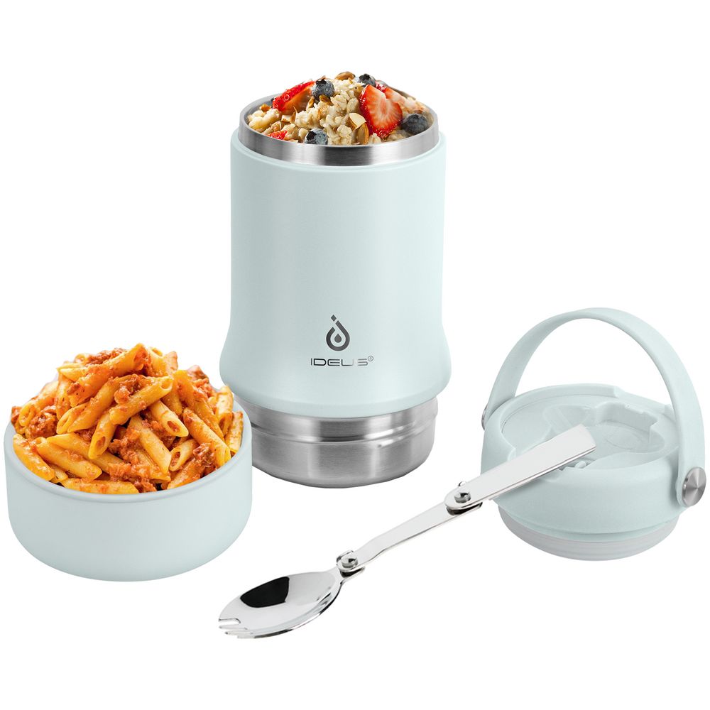 Термос для еды Tabenodo, голубой-6