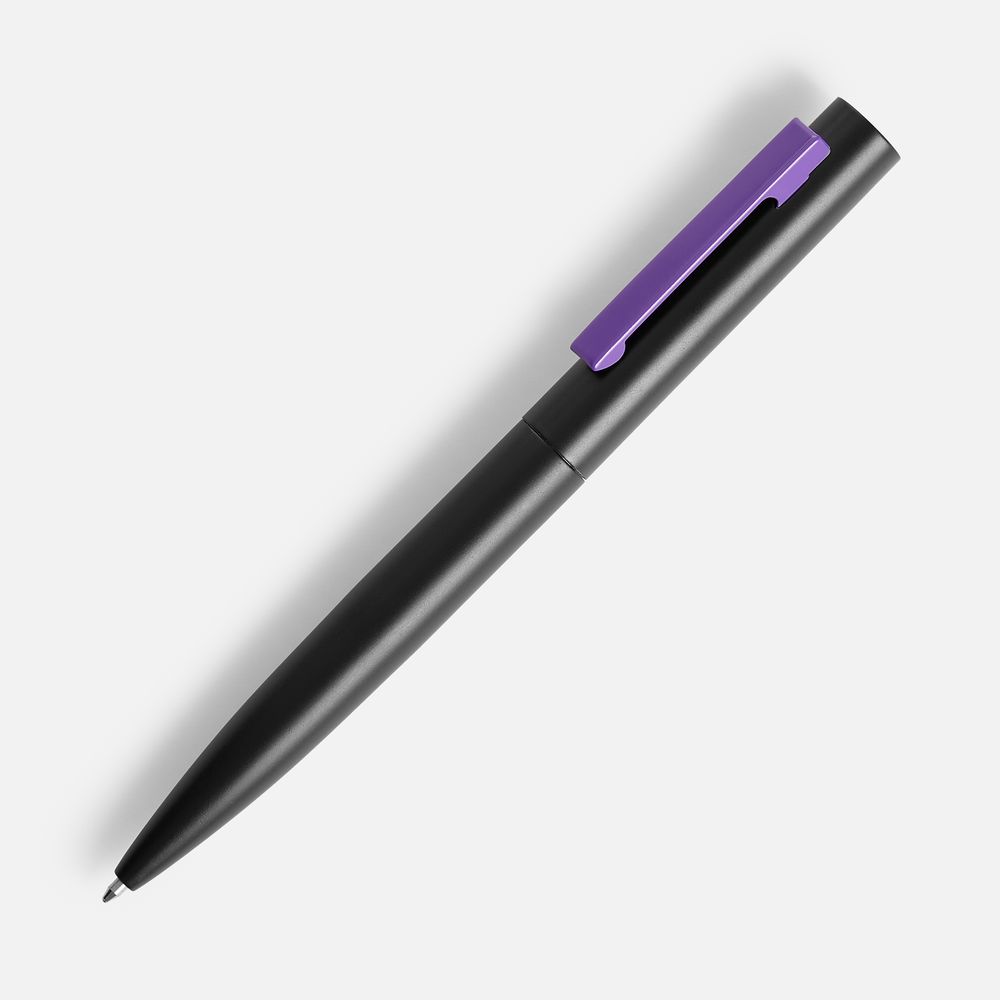 Ручка шариковая Inkolor, черная с фиолетовым-1