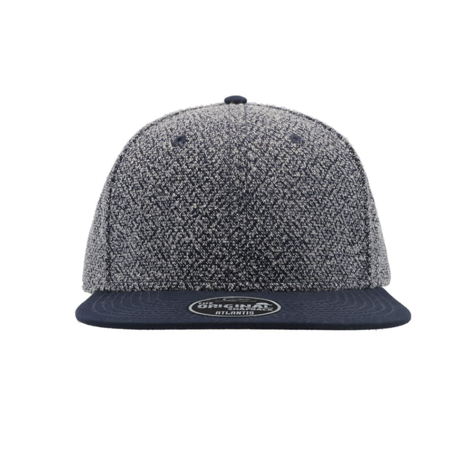 Бейсболка KIK, 6 клиньев, пластиковая застежка, темно-синий-3