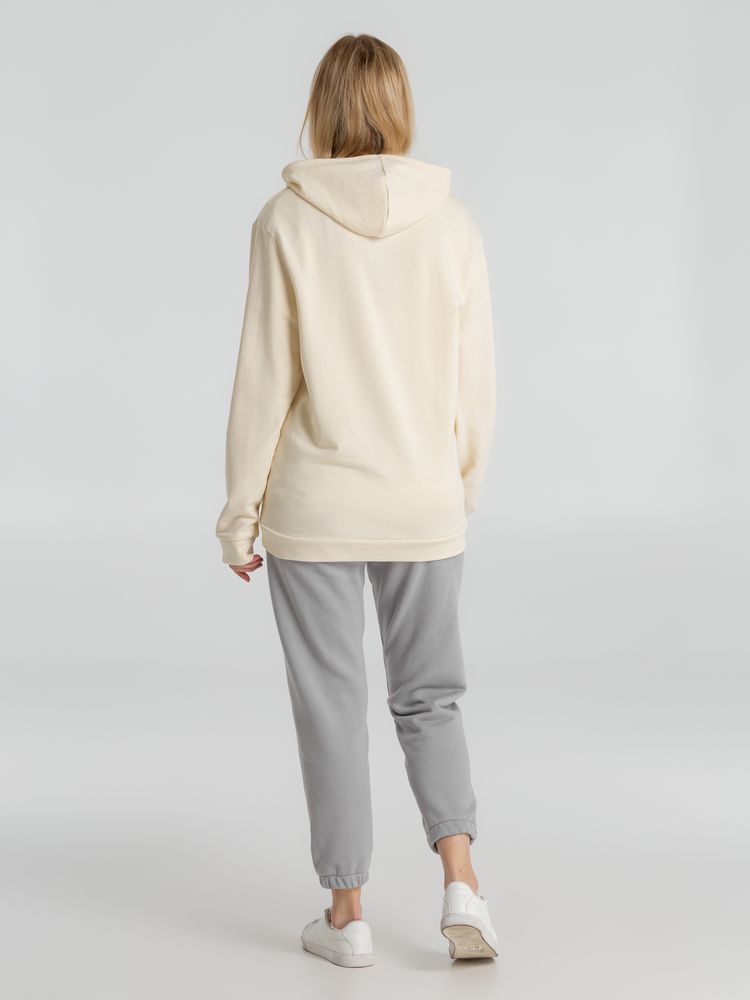 Толстовка с капюшоном унисекс Hoodie, светло-желтая-6