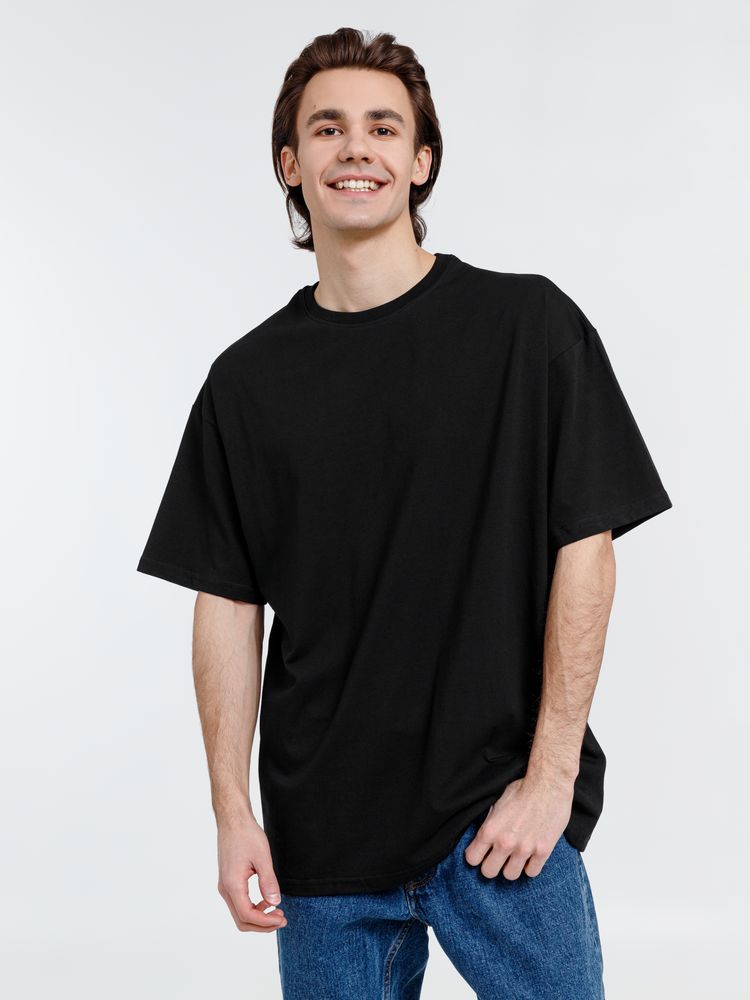 Футболка оверсайз унисекс Big Haul, черная-0