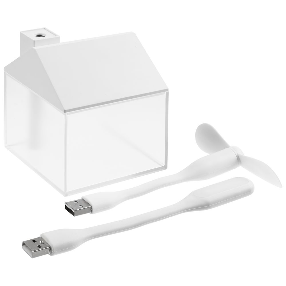 Настольный увлажнитель Arioso с вентилятором и лампой, белый-3