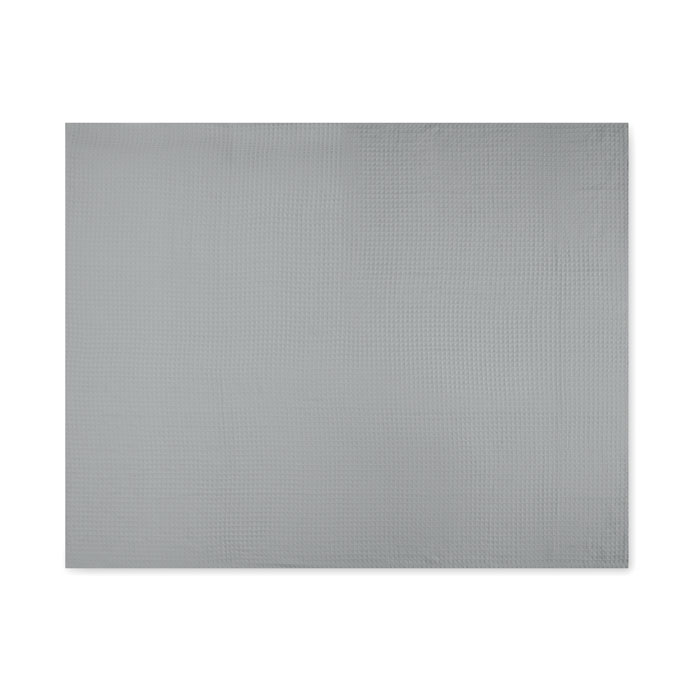 Плед вафельный, серый-1