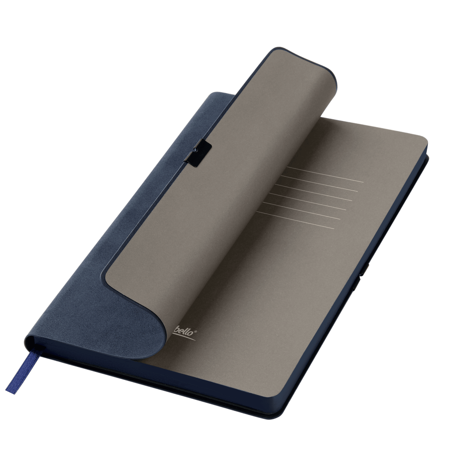 Ежедневник In Velour недатированный, синий-4