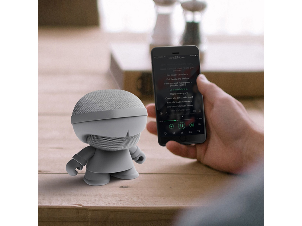 Портативная колонка X5 XOOPAR BOY STEREO, серебристый-2