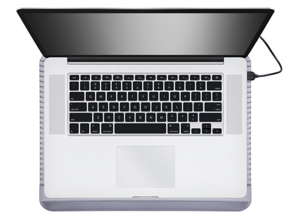 Охлаждающая подставка 5555 для ноутбуков до 15,6, серебристый-10