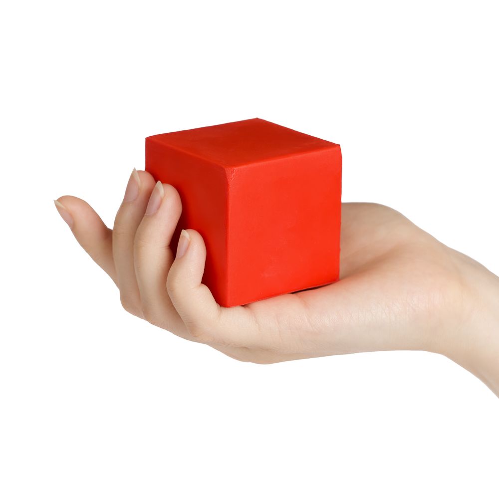 Антистресс «Кубик», красный-2