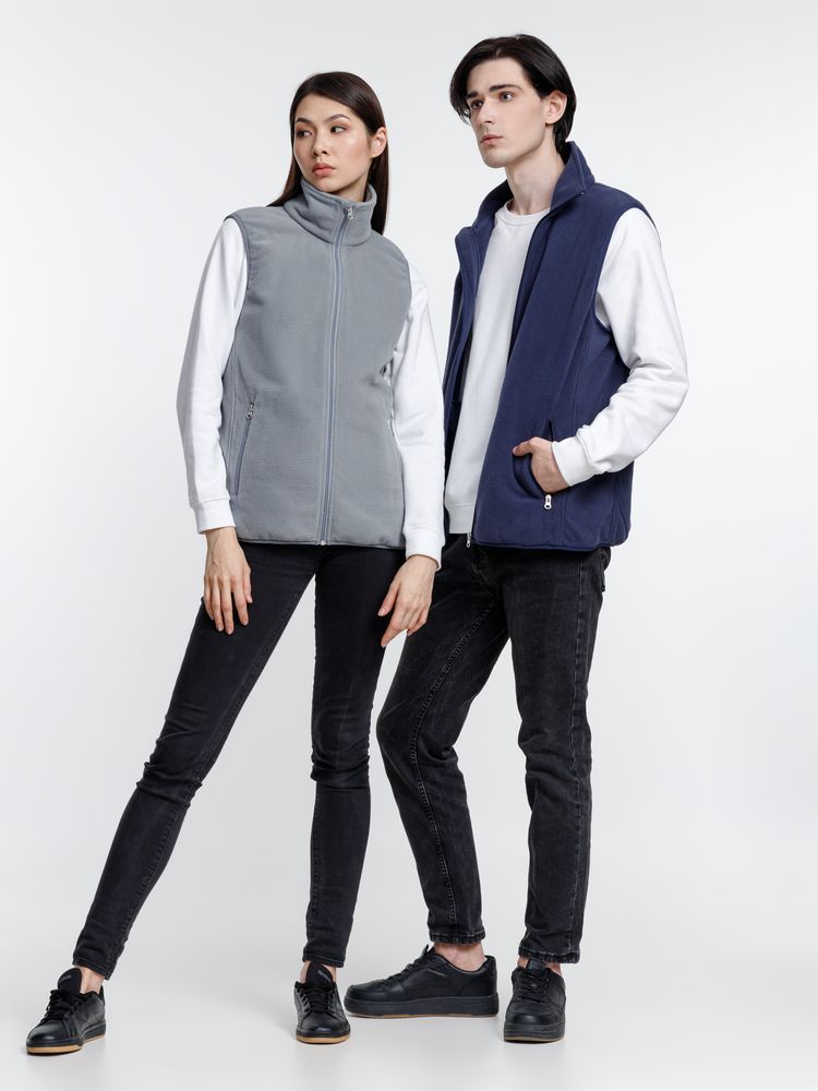 Жилет флисовый унисекс Nesse, темно-синий-3