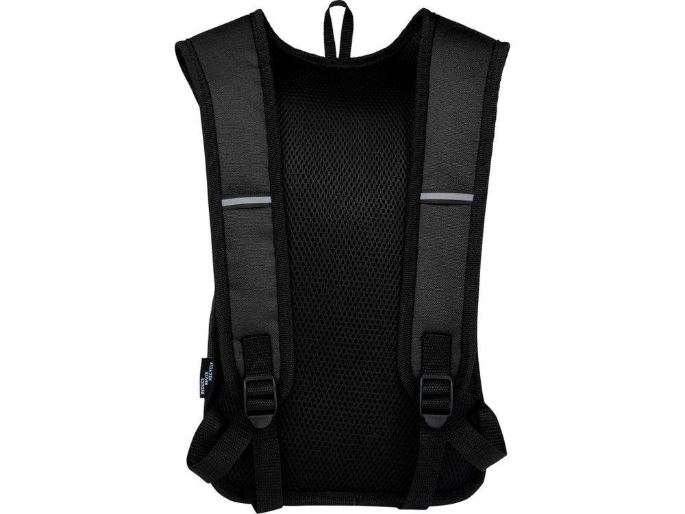 Рюкзак для прогулок Trails объемом 6,5 л, изготовленный из переработанного ПЭТ по стандарту GRS, черный-2