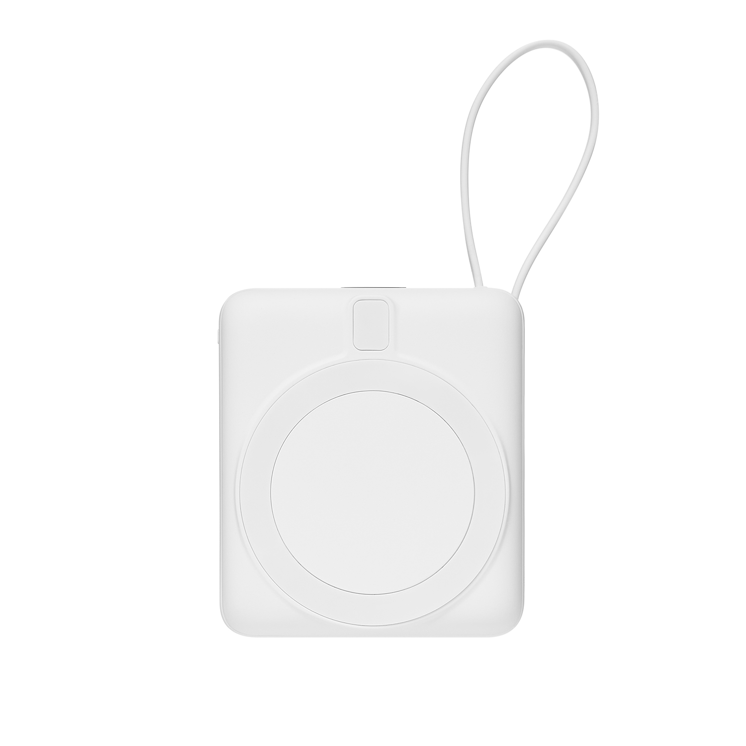 Внешний аккумулятор с подсветкой Риттер PD (Ritter PD) 10000mAh с функцией беспроводной зарядки 15W, белый-4