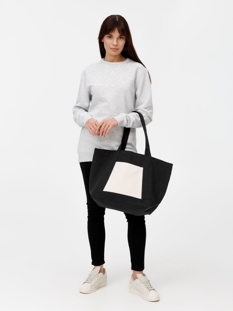 Шопер Shophop, черный с неокрашенным-4