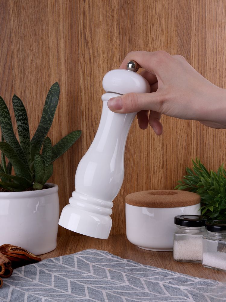 Механическая мельница для специй Gambit, белая-2