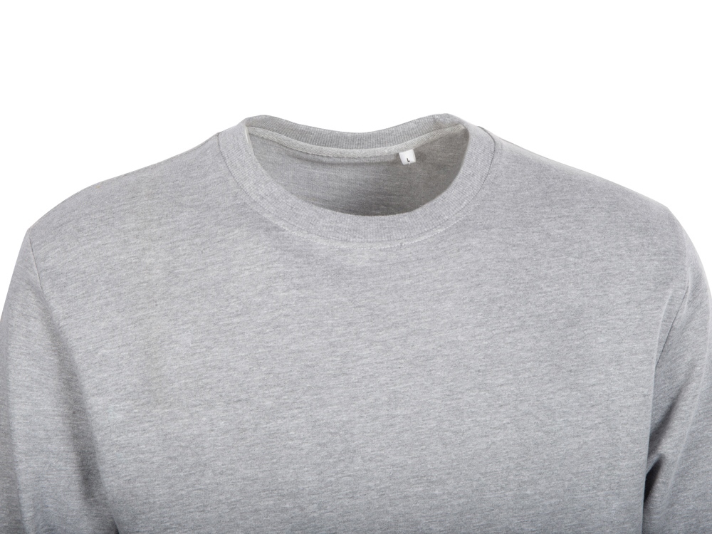 Свитшот Warsaw 220гр, унисекс, серый меланж-10