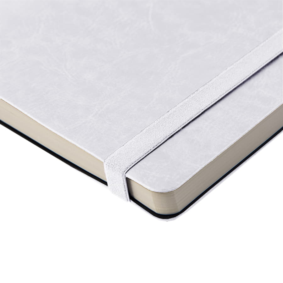 Ежедневник недатированный Boomer, А5,  белый, кремовый блок в линейку, без обреза, белый-6