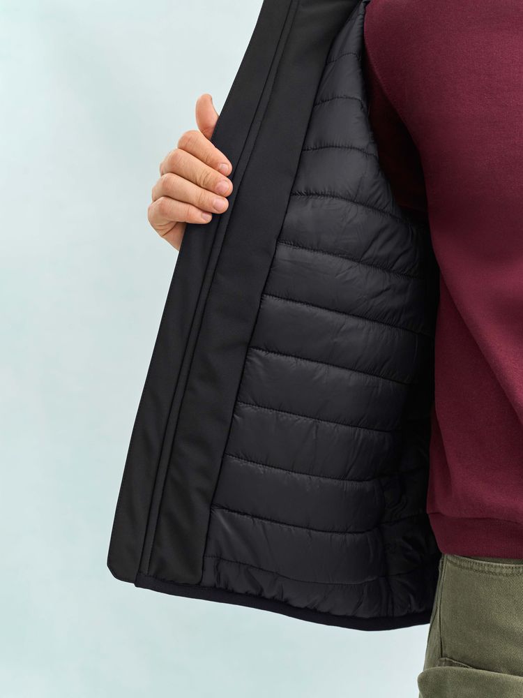 Жилет софтшелл унисекс Falcon BW, темно-серый-3