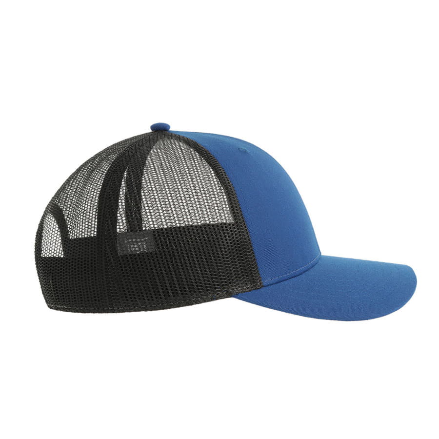 Бейсболка BRYCE, 6 клиньев, пластиковая застежка, переработанный полиэстер, синий-1