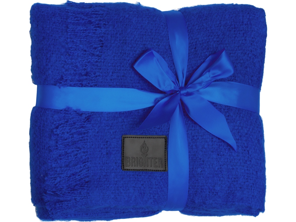 Плед акриловый Mohair, синий-0