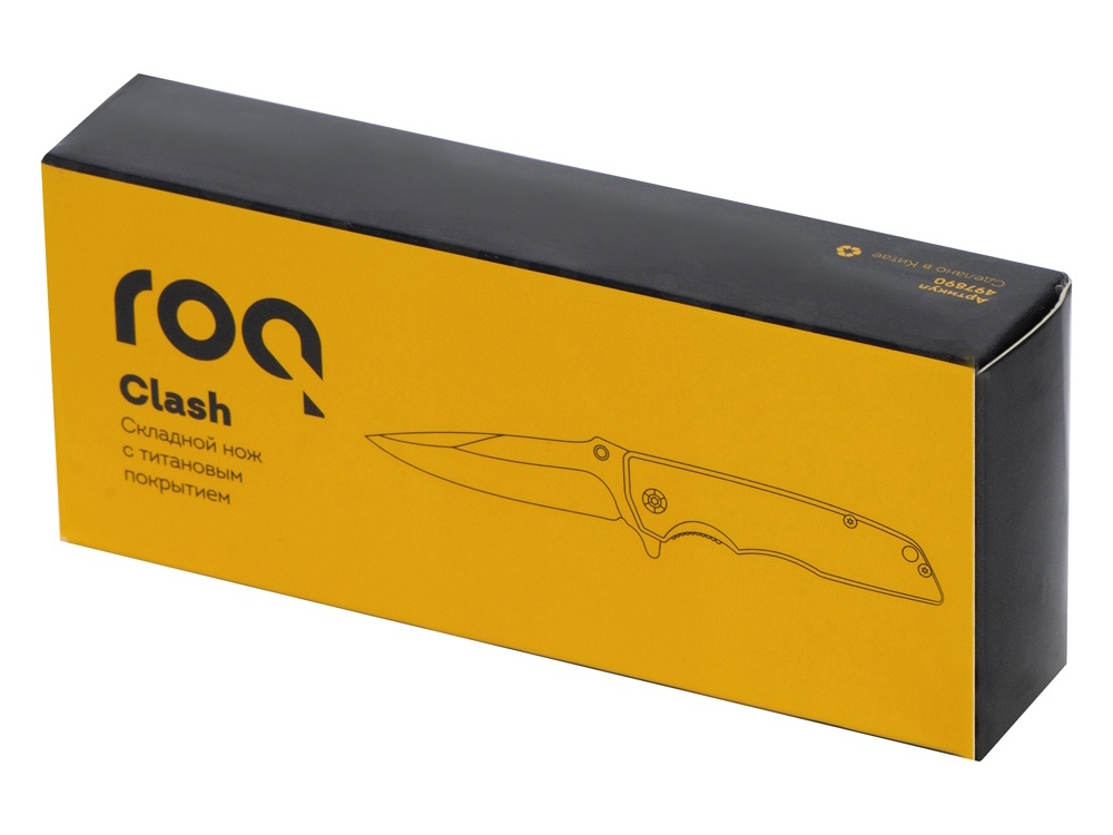 Складной нож с титановым покрытием Clash-12