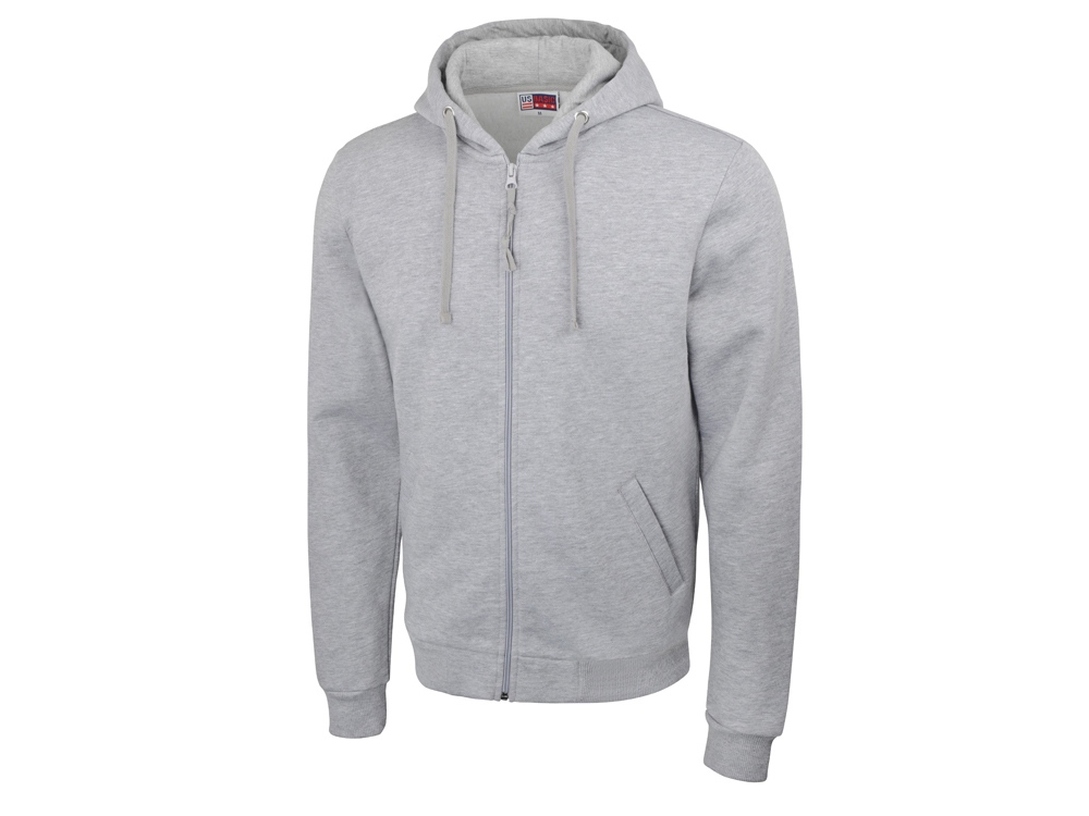 Толстовка на молнии Perform мужская, серый меланж-0