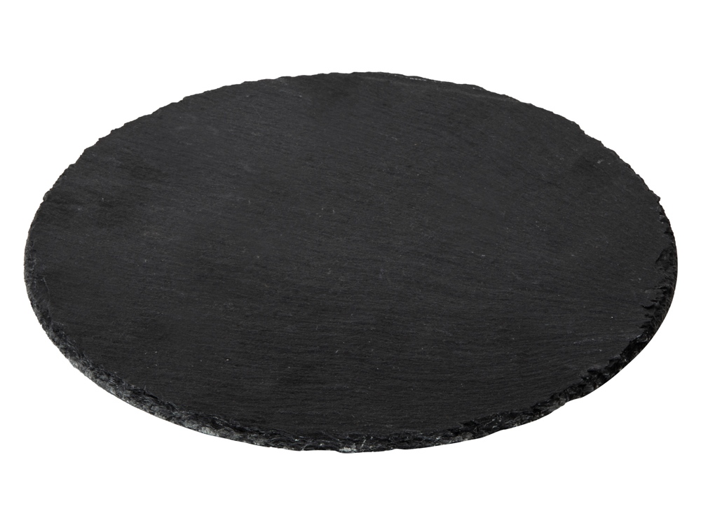 Круглая доска Moon для закусок, сланцевая 25 см-2