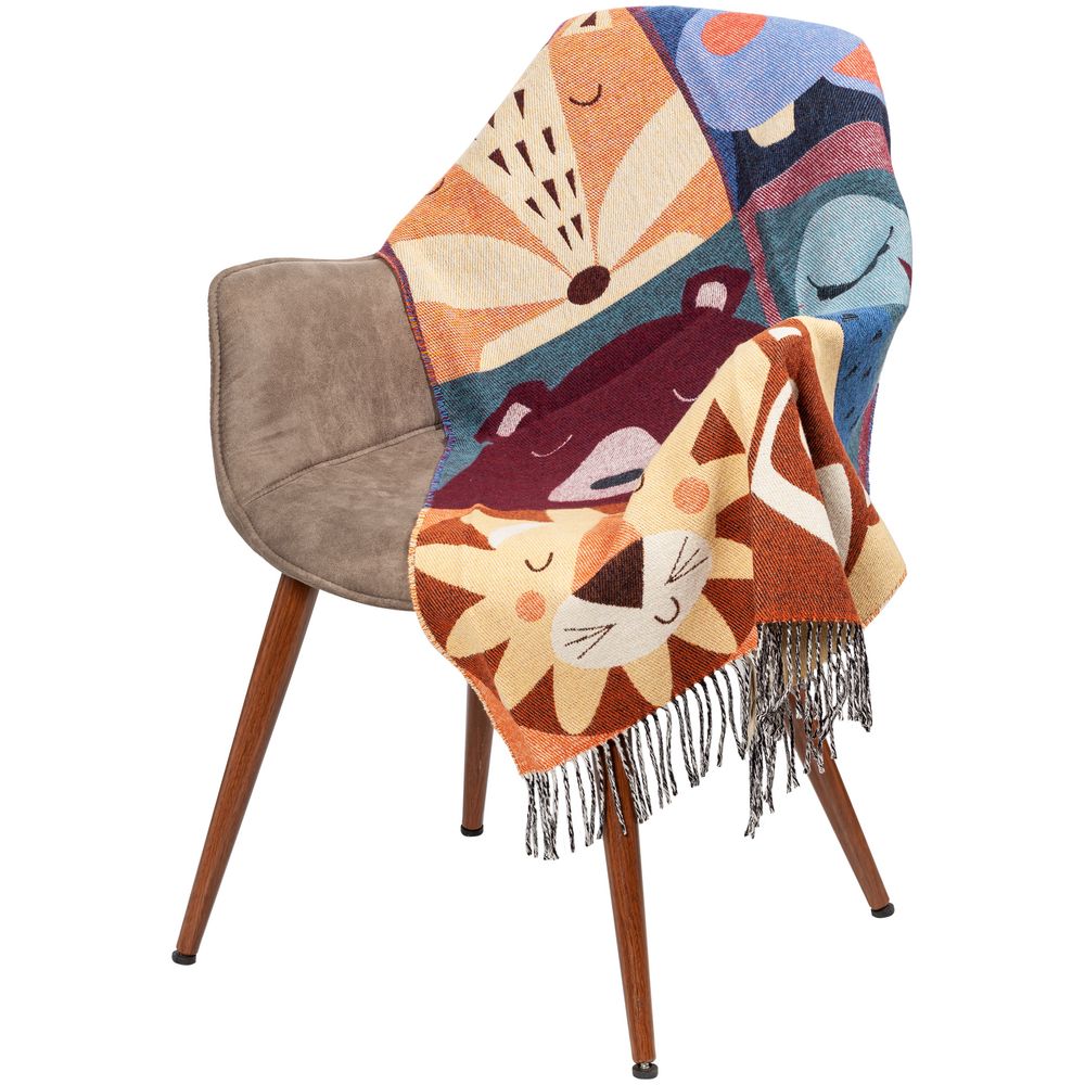 Плед детский Zoo, оранжевый-2