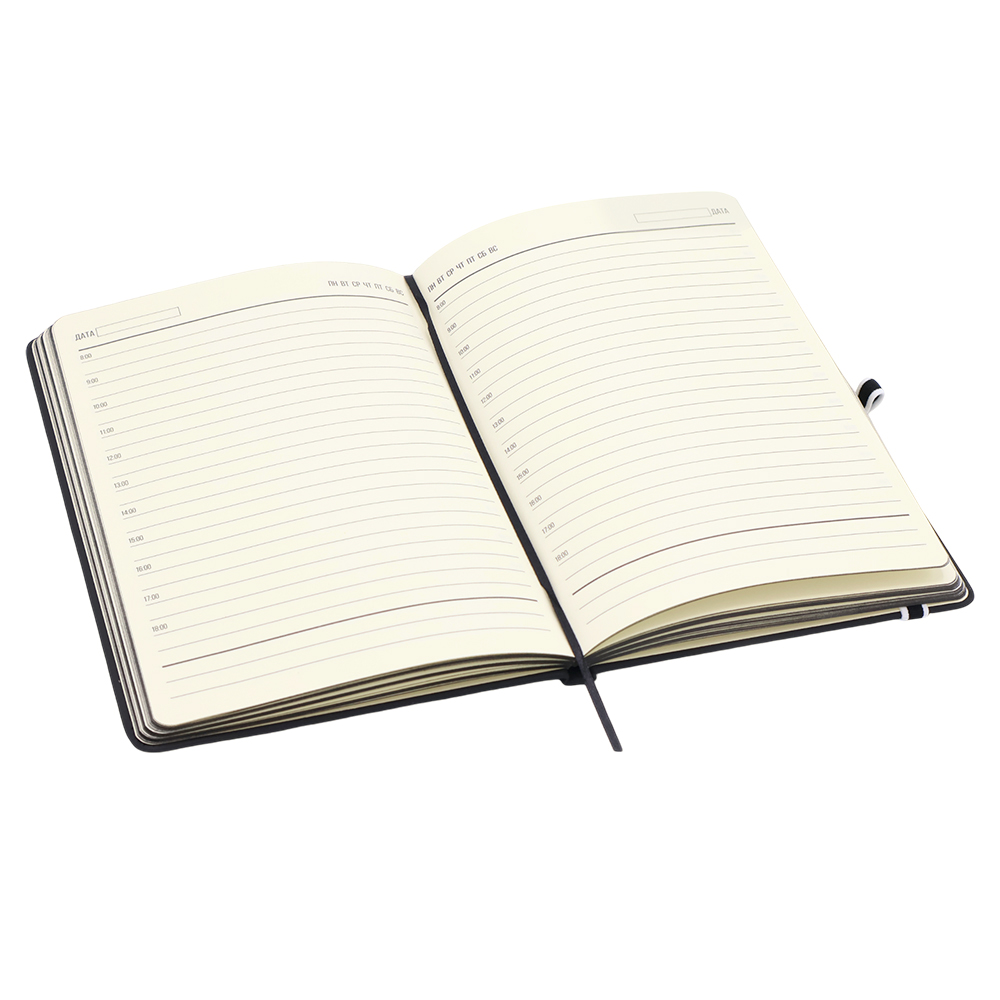 Ежедневник A5 недатированный Sir Lewis в твёрдом переплёте, чёрный-2