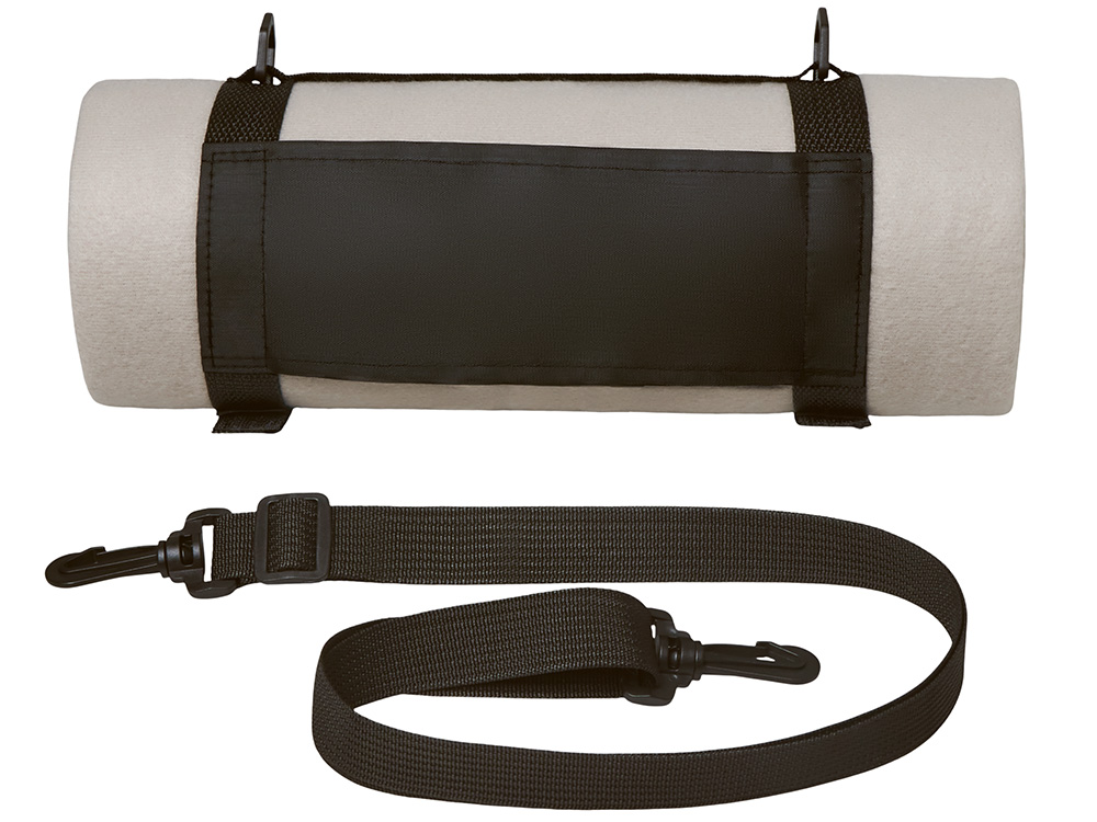 Плед Нежность с плечевым ремнем, светло -серый-4