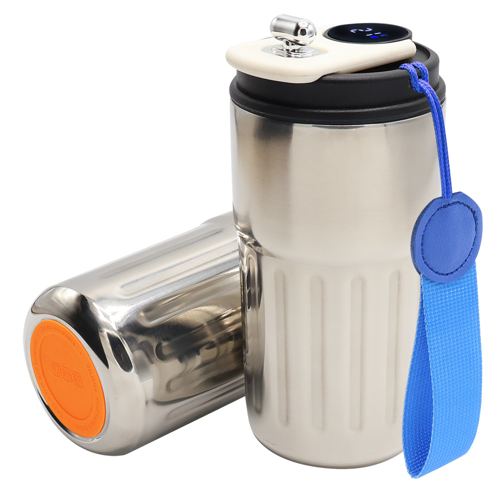 Термокружка Ashly To Go, Серебристый/синий/оранжевый-0