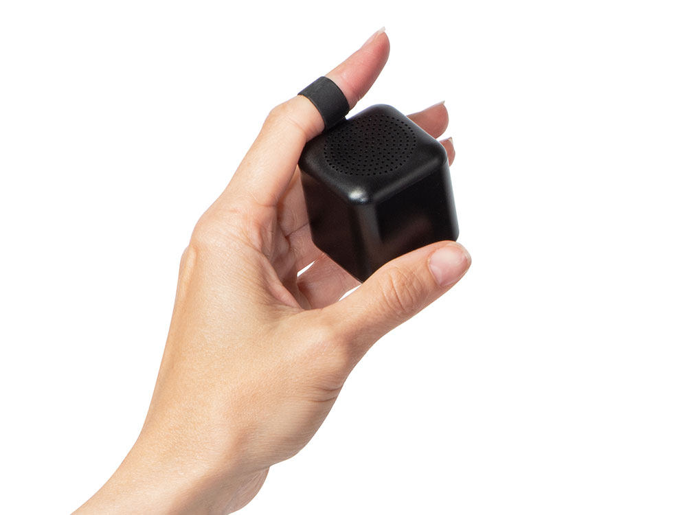 Портативная колонка TWS с подсветкой лого Tiny, 3 Вт, черный-9