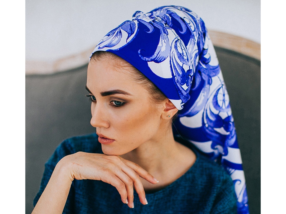 Платок Гжель-2