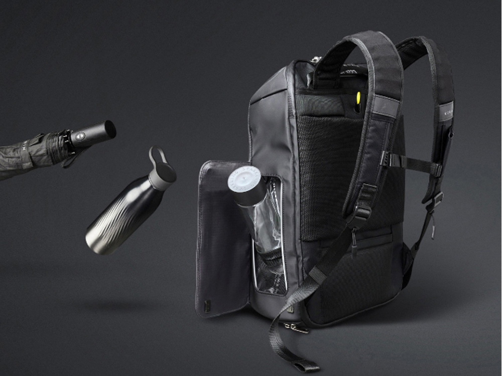 Атикражный рюкзак FlipPack для ноутбука 15.6, черный-11