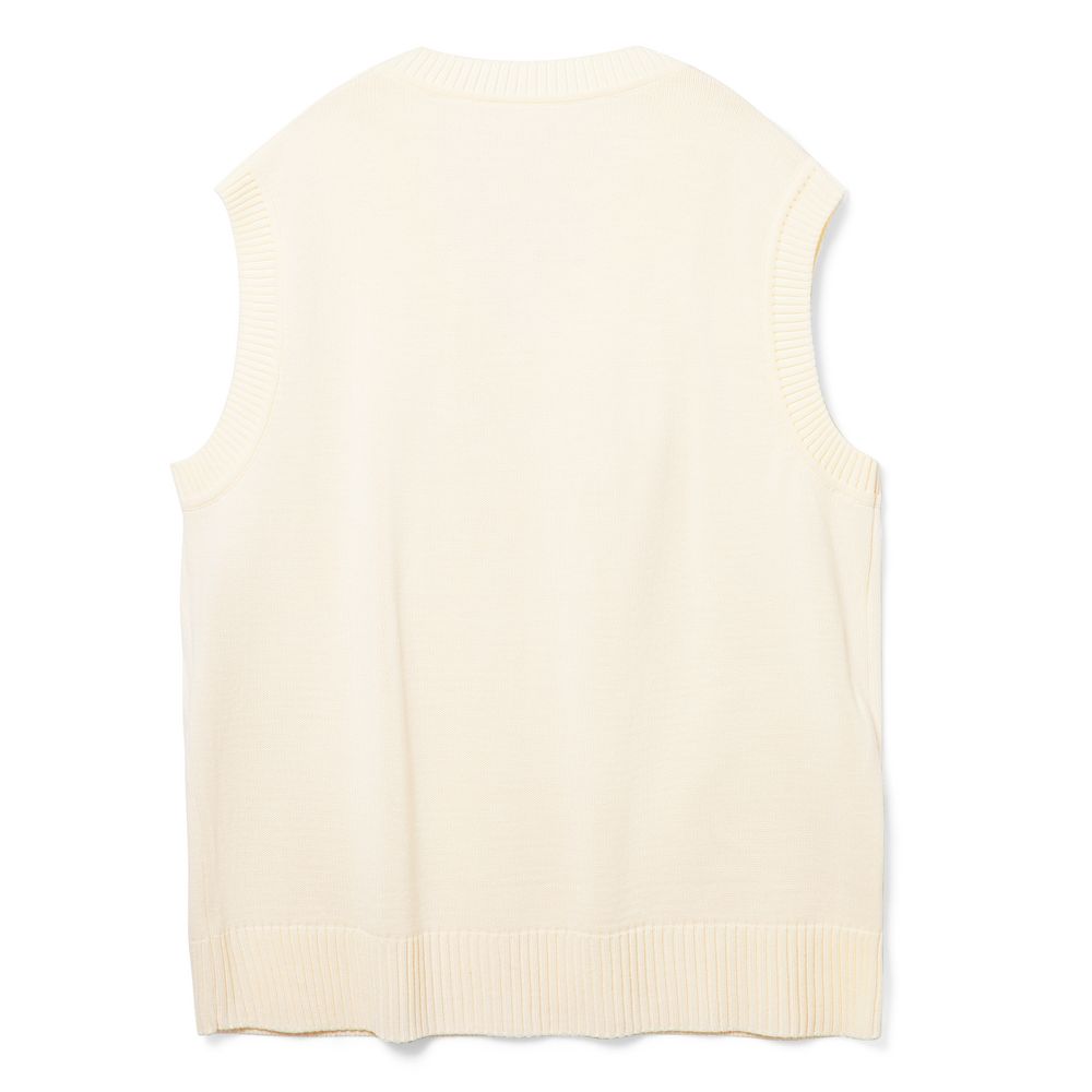 Жилет оверсайз унисекс Tad в сумке, молочно-белый-2