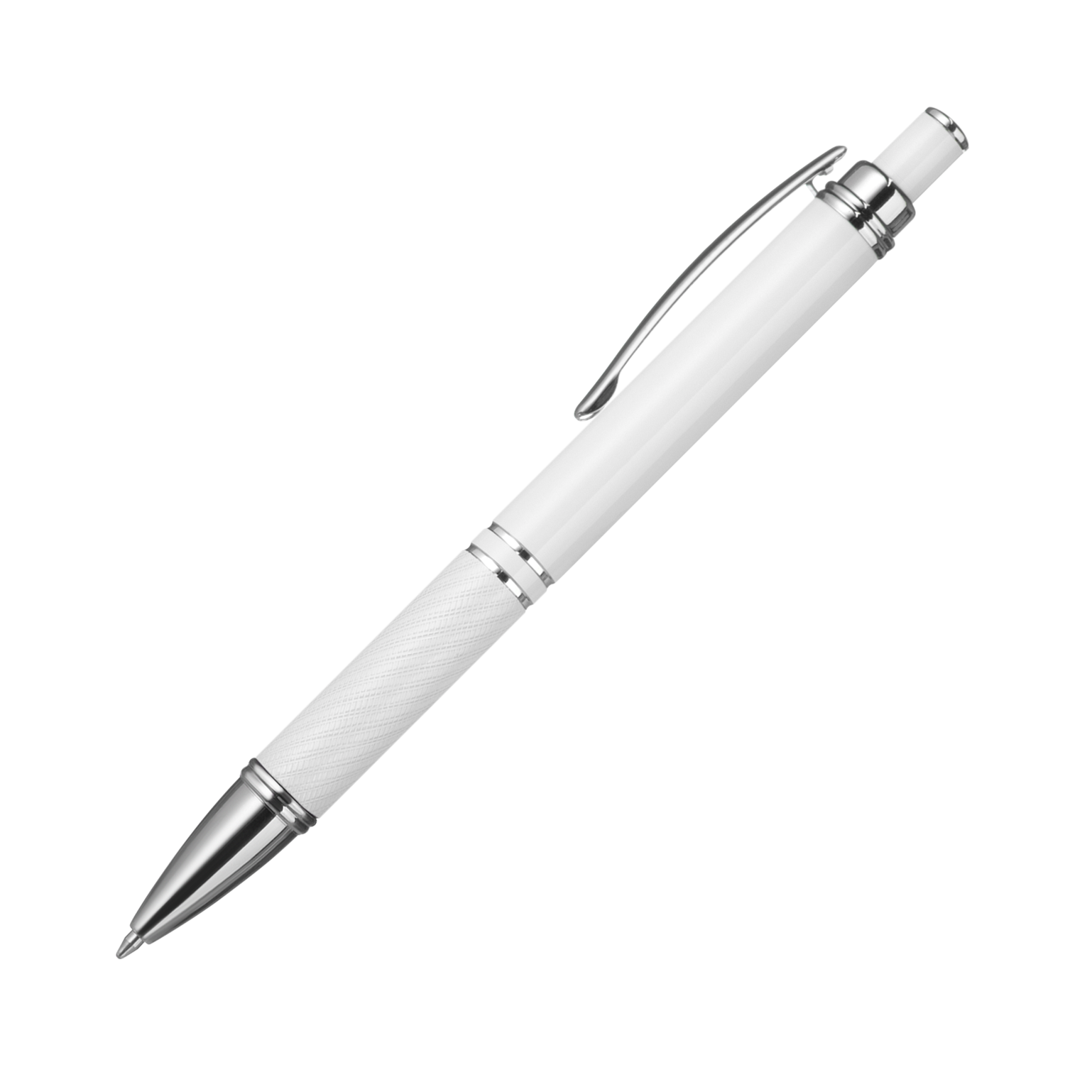 Шариковая ручка Crocus, белая-0