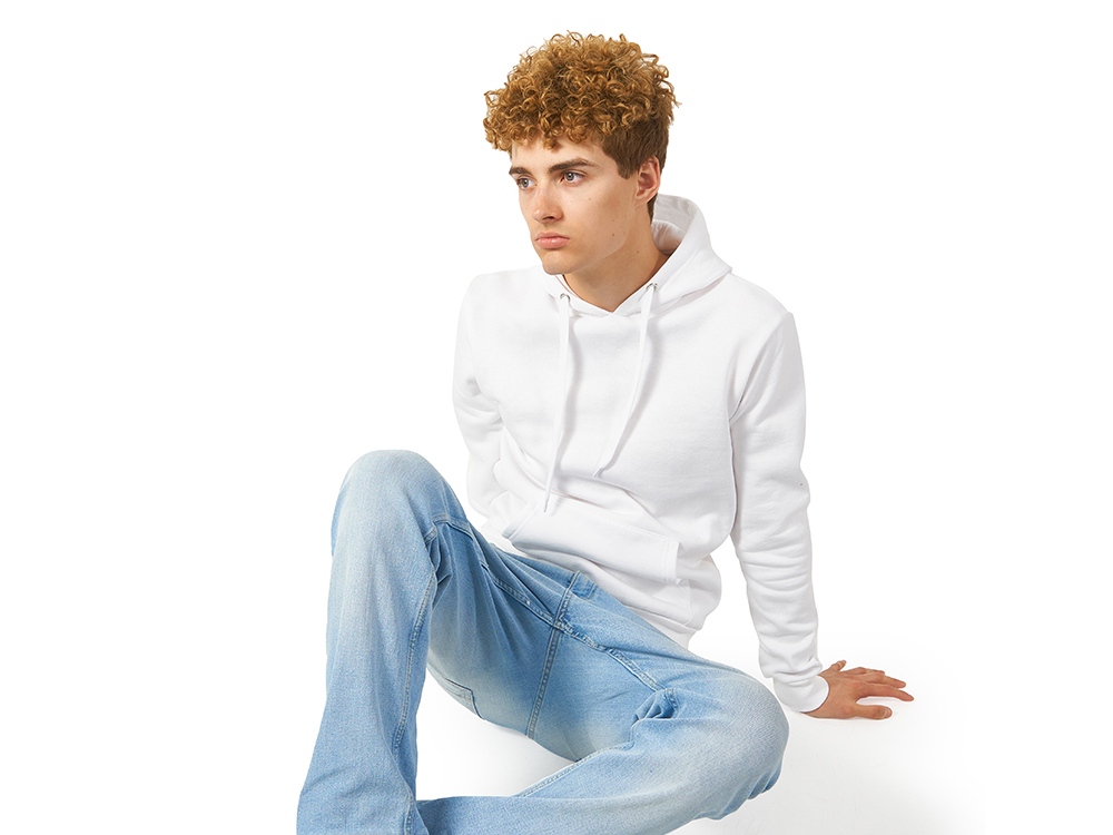 Толстовка с капюшоном Amsterdam мужская, белый-1