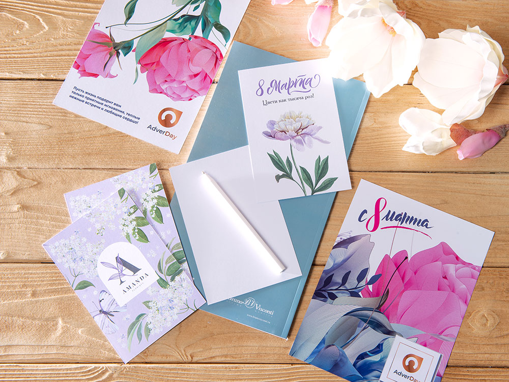 Открытка под запечатку, А6-7