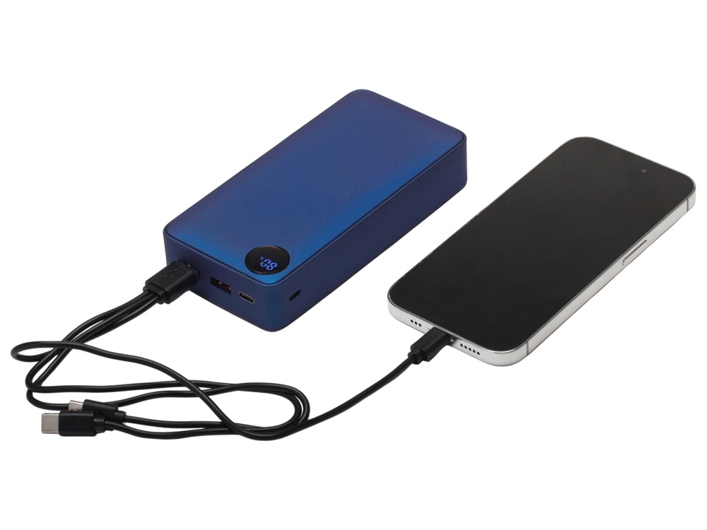 Внешний аккумулятор Mild Pro c быстрой зарядкой QC/PD, 20 000 mAh, синий-1