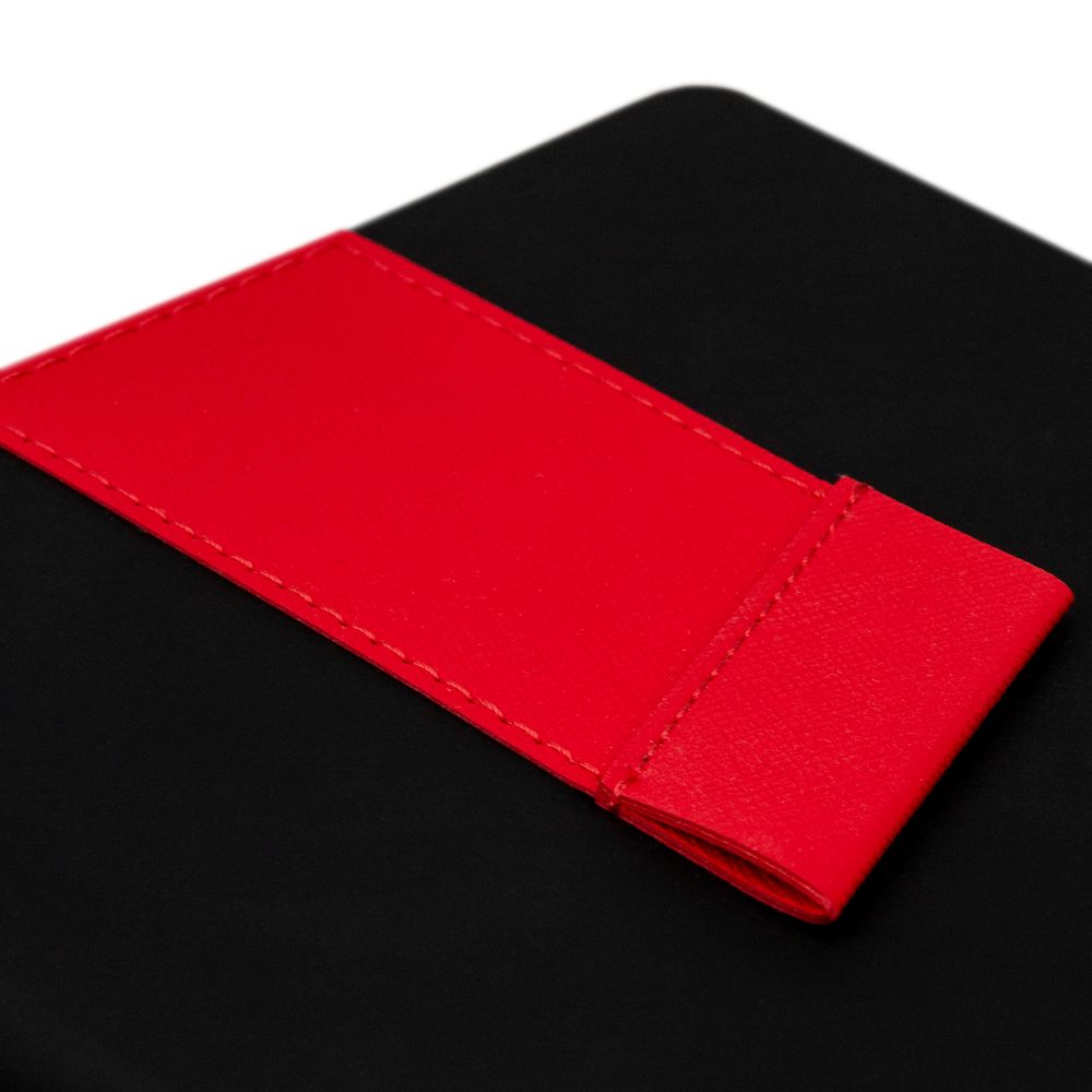Ежедневник Bookmark, недатированный, черный с красным-3