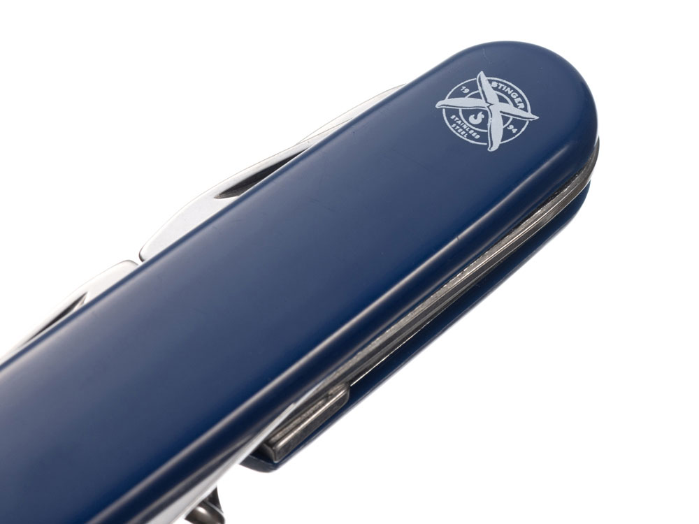 Нож перочинный Stinger, 90 мм, 11 функций, материал рукояти: АБС-пластик (синий)-4