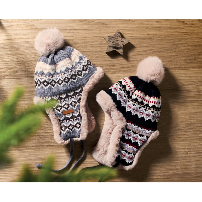 Шапка-ушанка, серый-1