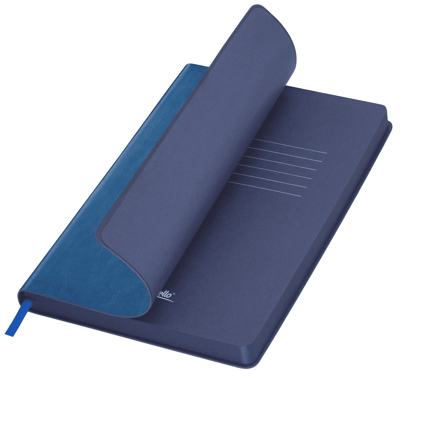 Ежедневник Ривер Сайд (River side) недатированный, лазурный/синий  (без упаковки, без стикера)-0