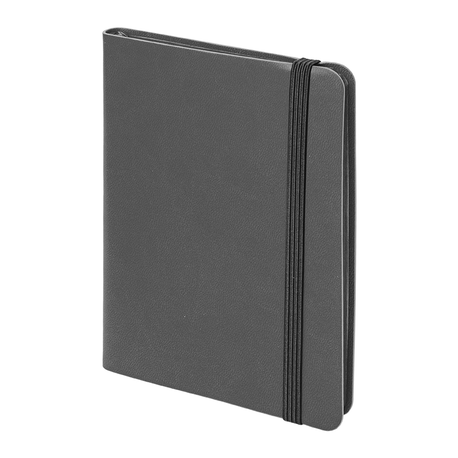 Блокнот SHADY JUNIOR с элементами планирования,  А6, серый, кремовый блок в клетку, серый-0