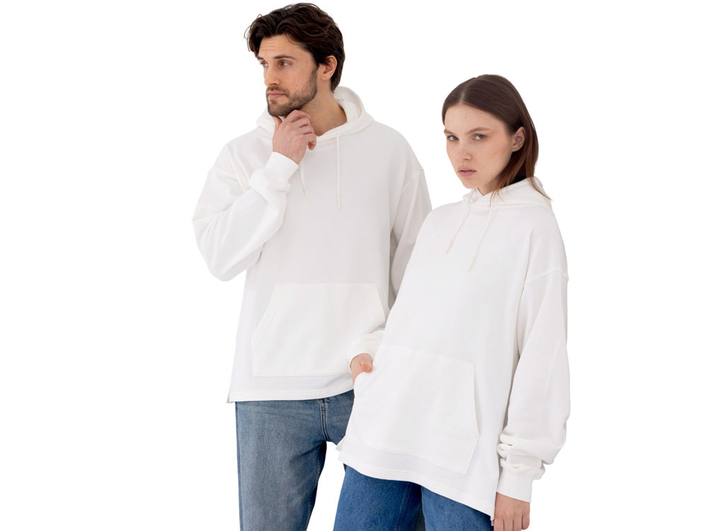 Худи оверсайз Alpha.01 унисекс, молочный-6