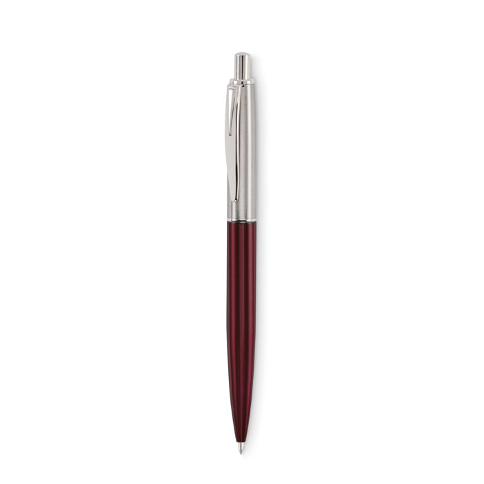 Push button pen in box, красного бургундского вина-2