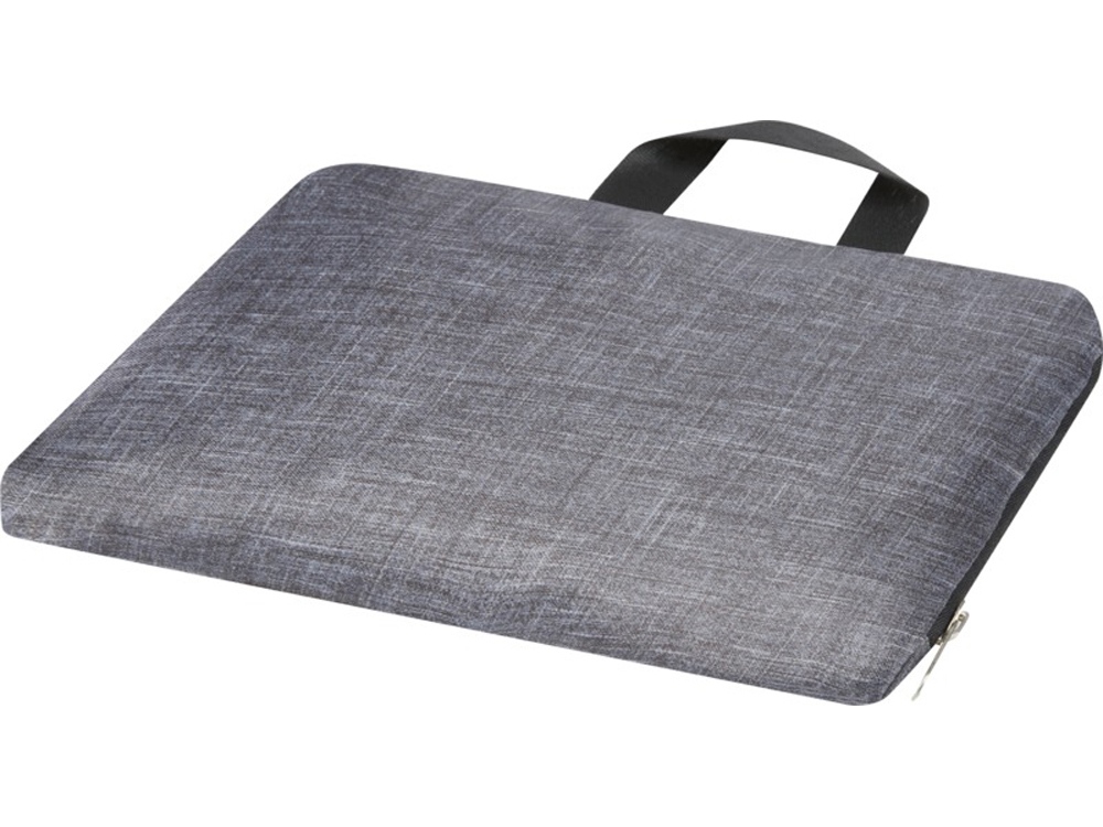 Складная сумка со шнурком Ash из переработанных материалов, соответствующих стандарту GRS, объемом 7 л, черный-4