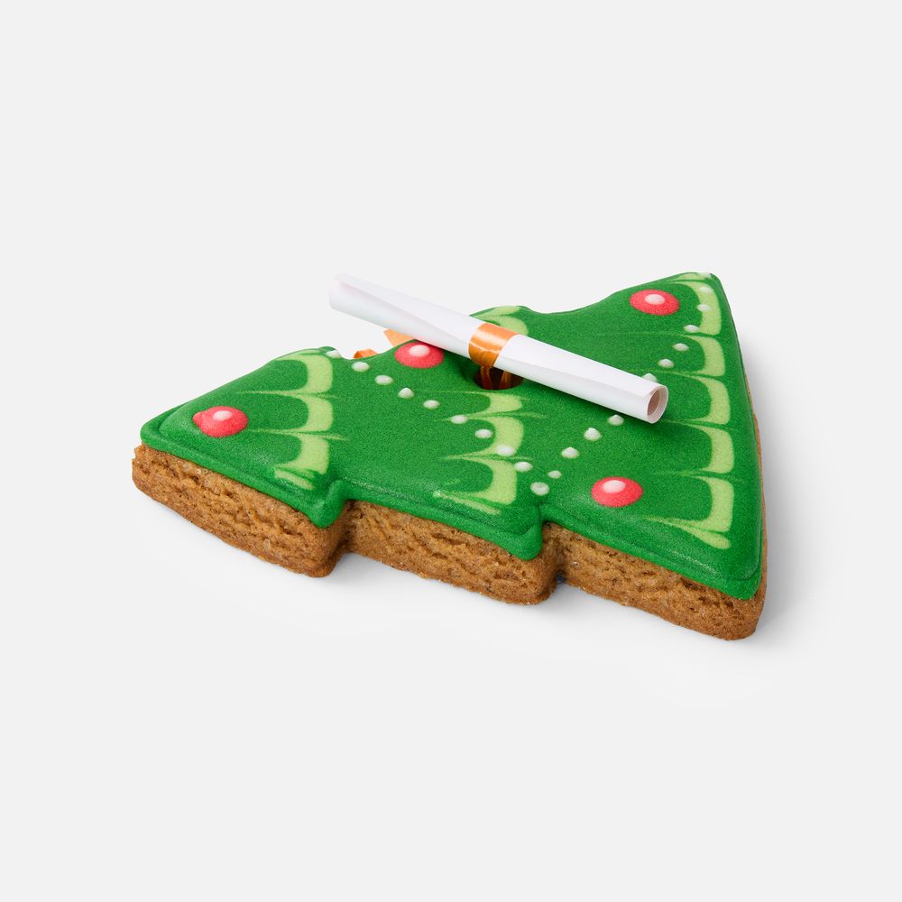 Новогоднее печенье с предсказанием «Елка»-1