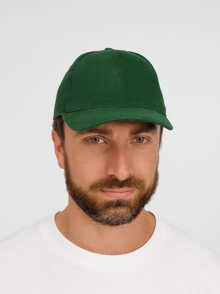 Бейсболка Buffalo, темно-зеленая-3