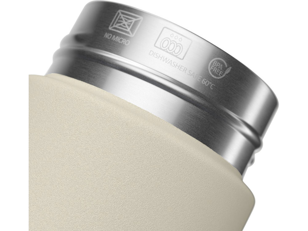 Бутылка для воды Ocean Bottle объемом 500 мл с вакуумной изоляцией - Sandstone-4