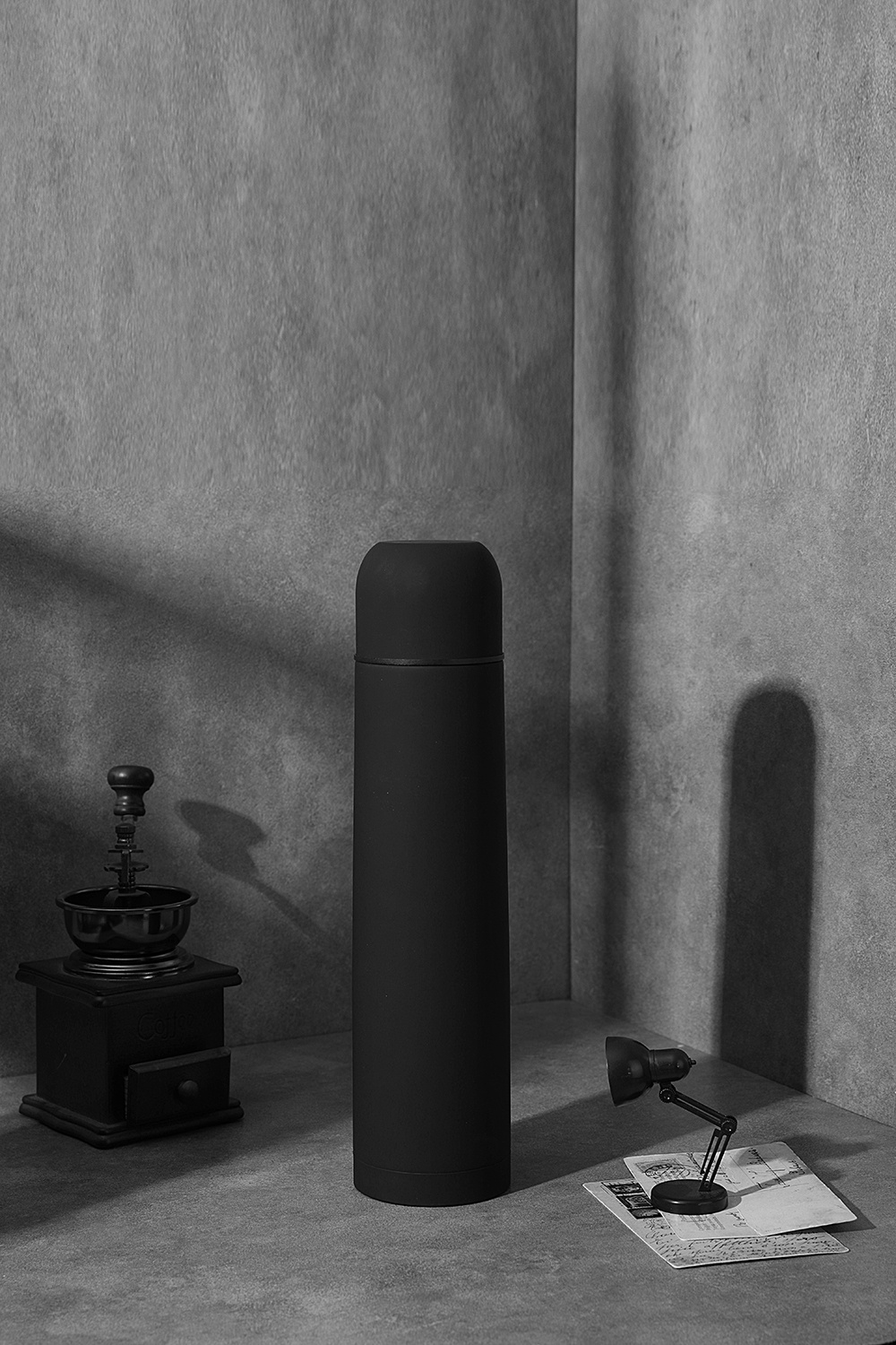 Термос софт-тач Yanemal 1 л. (черный)-6