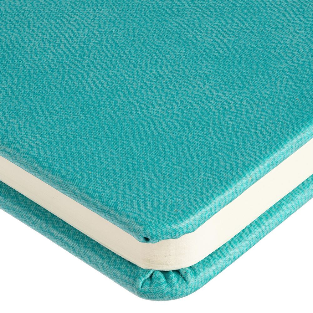 Блокнот Cluster Mini в клетку, бирюзовый-2