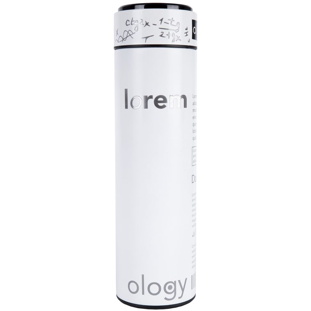 Смарт-бутылка с заменяемой батарейкой Long Therm, белая-7